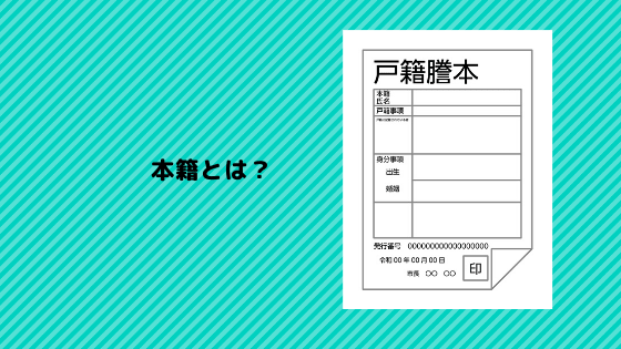「本籍とは」について説明する記事のアイキャッチ