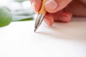 自分の得意を紙に書き出してみる