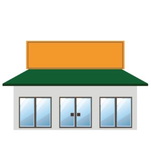街の不動産屋さんのイメージ