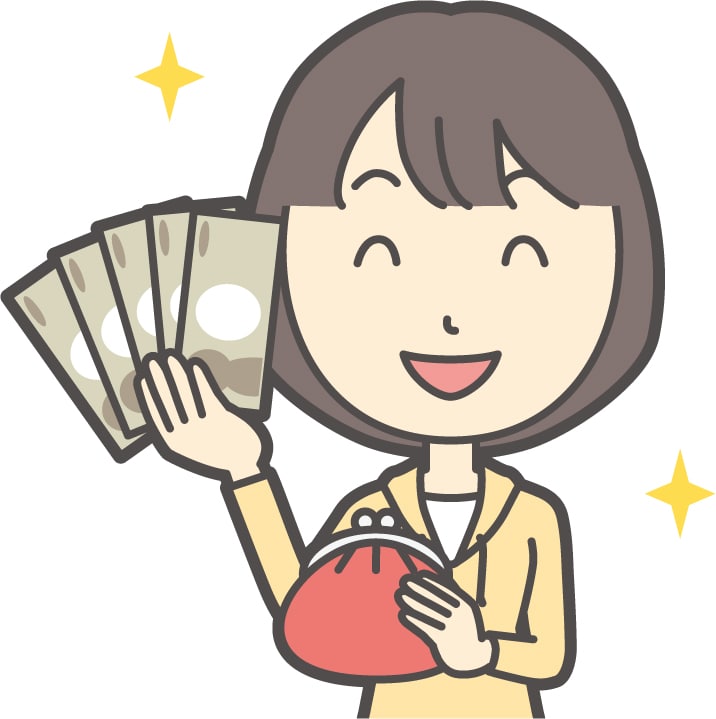 月末にブログ報酬が振り込まれて現金を手にする