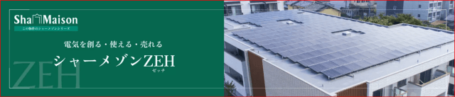 電気を創る・使える・売れるシャーメゾンZEH